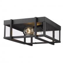  6071-OFM NB-CLR - Tribeca Outdoor Flush Mount in Natural Black